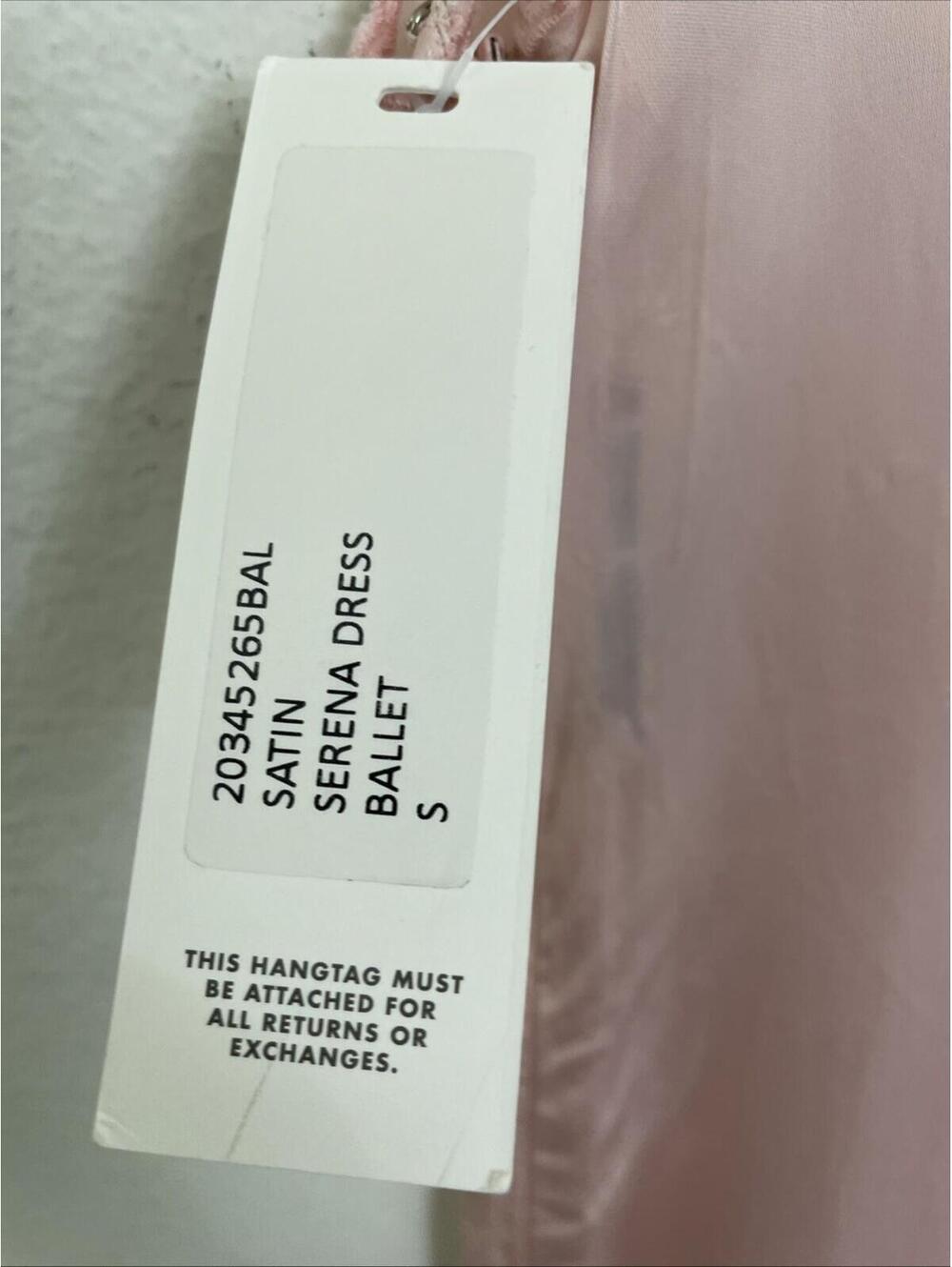 Ciao Lucia Serena satin Dress ballet pink Size S NWT $525msrp - Picture 7 of 9